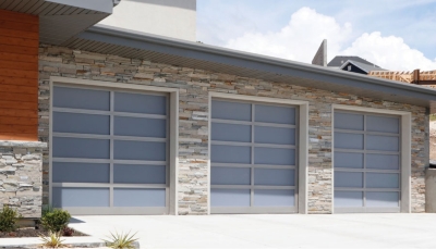 garge-door-athena-aluminum-frosted-windows-stone-gray-2x