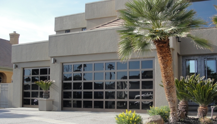 Contemporary Athena Aluminum Garage Door